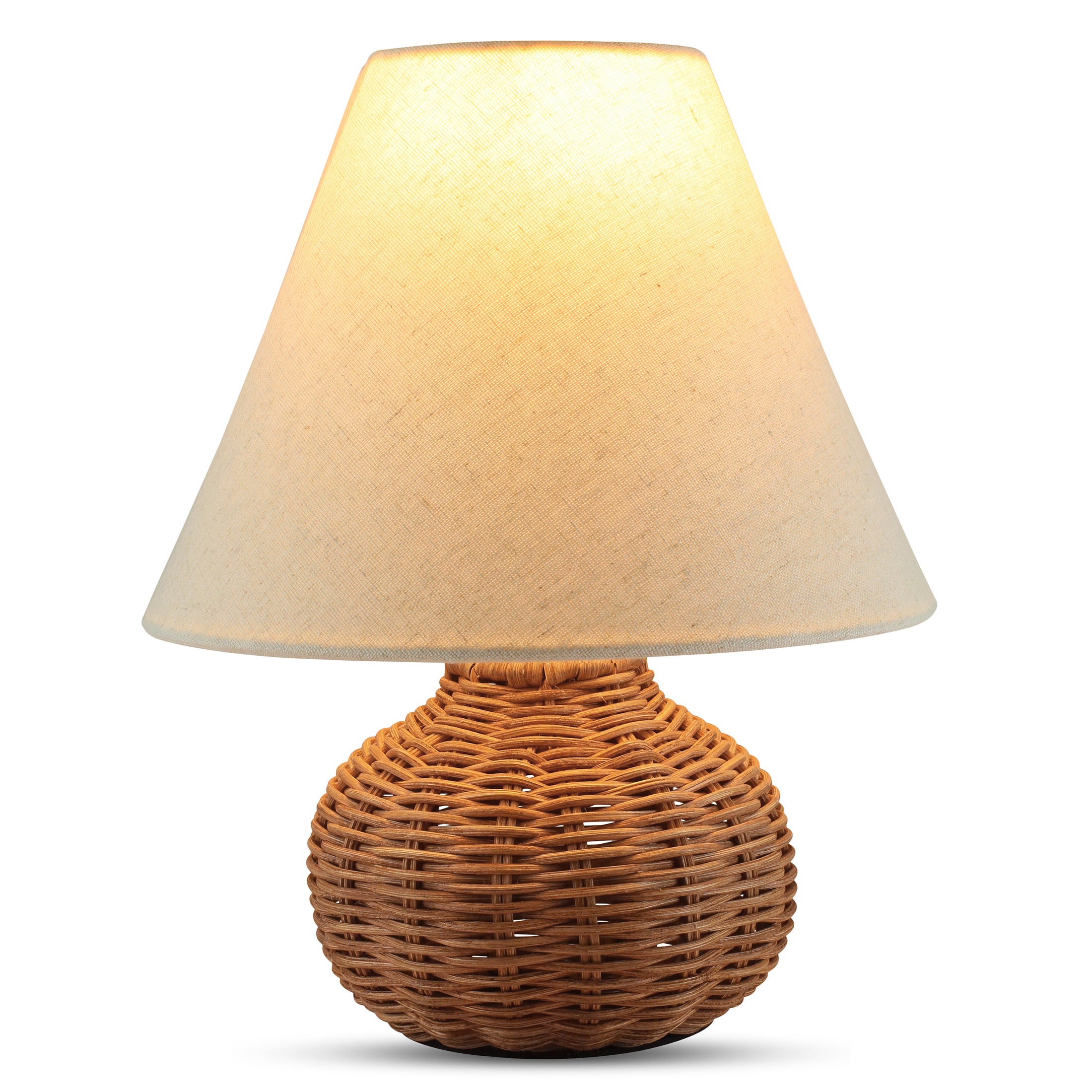 Woven Rattan Table Lamp