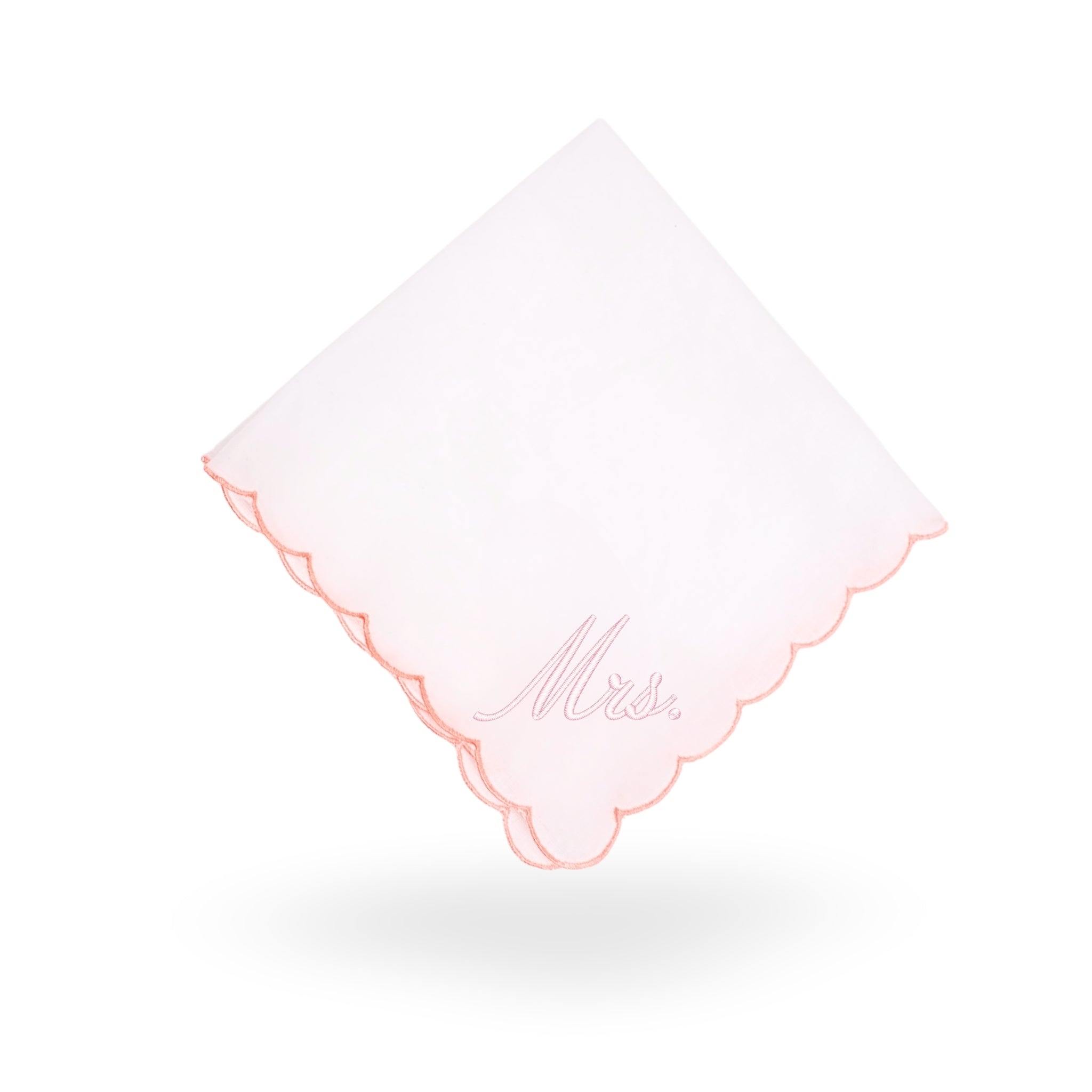 Pink Scallop Handkerchief