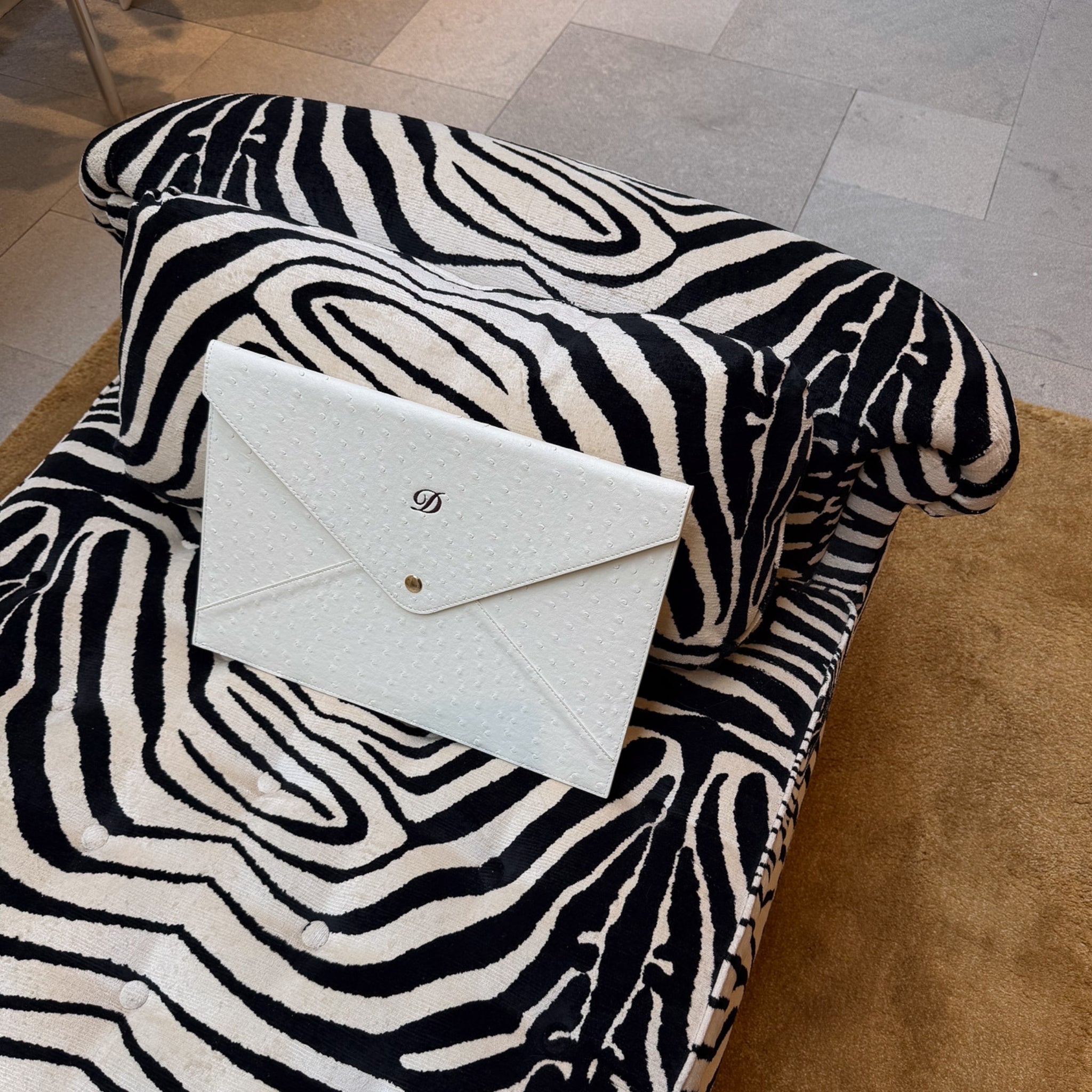 Ostrich Laptop Sleeve in Café