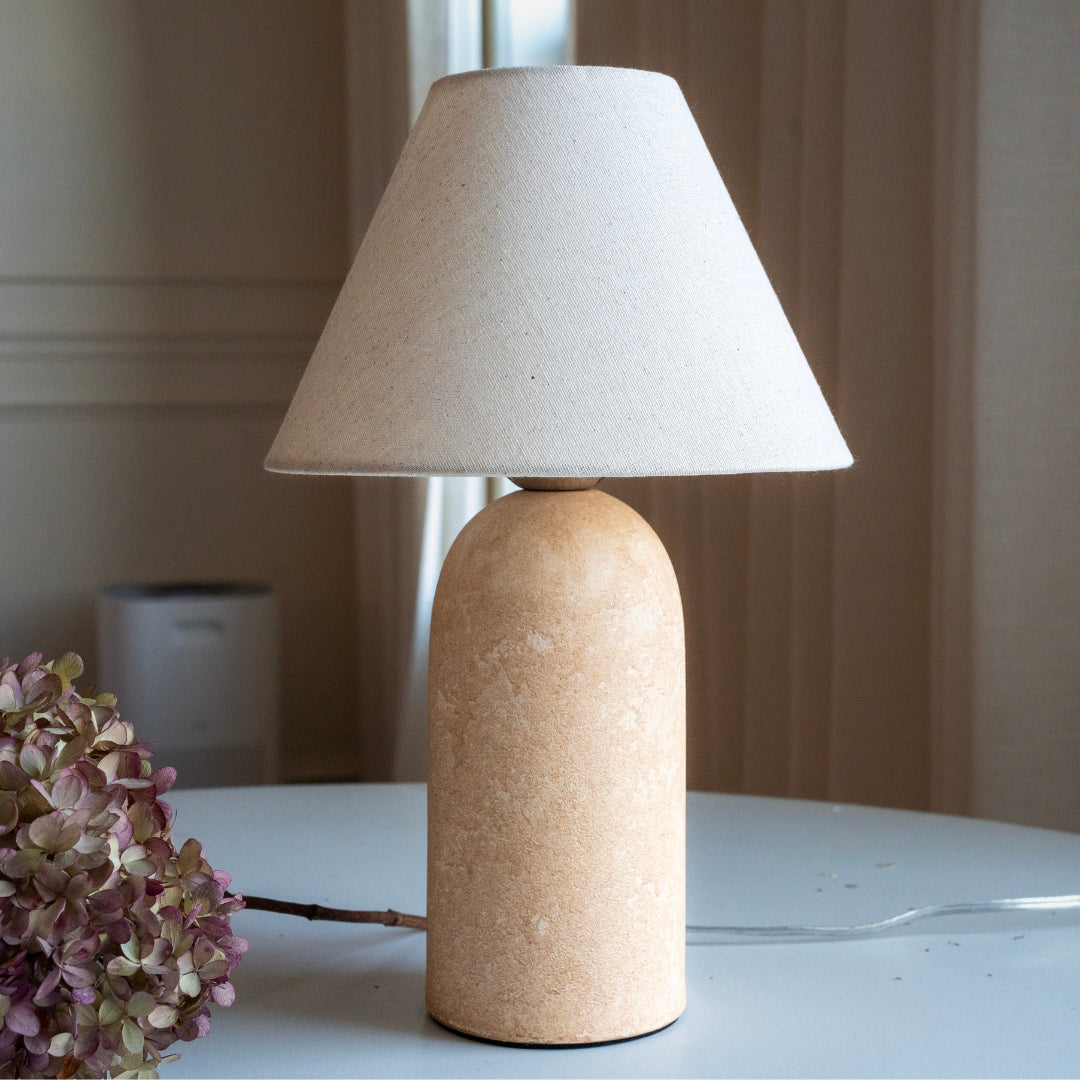 Sandstone Ceramic Fabric Table Lamp