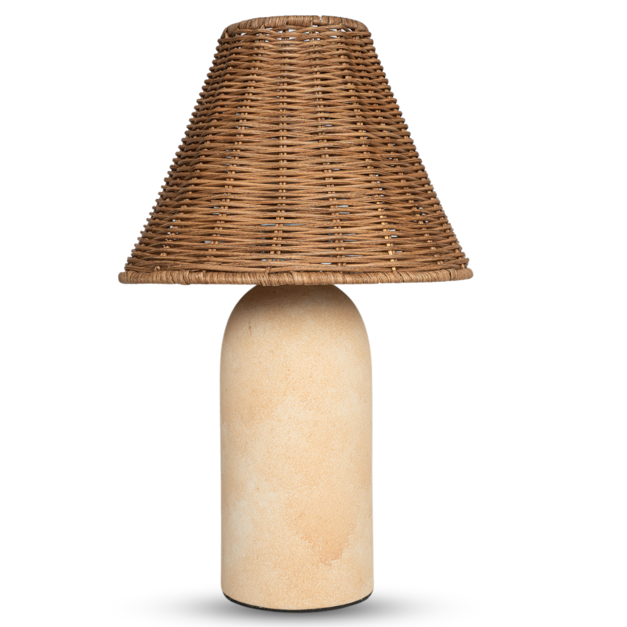 Sandstone Ceramic Rattan Table Lamp