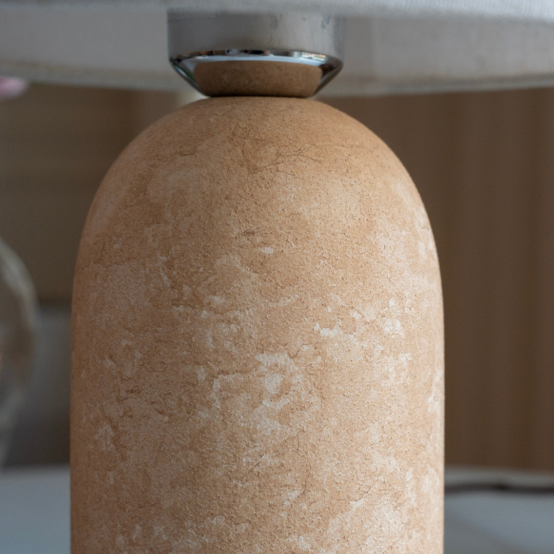 Sandstone Ceramic Fabric Table Lamp