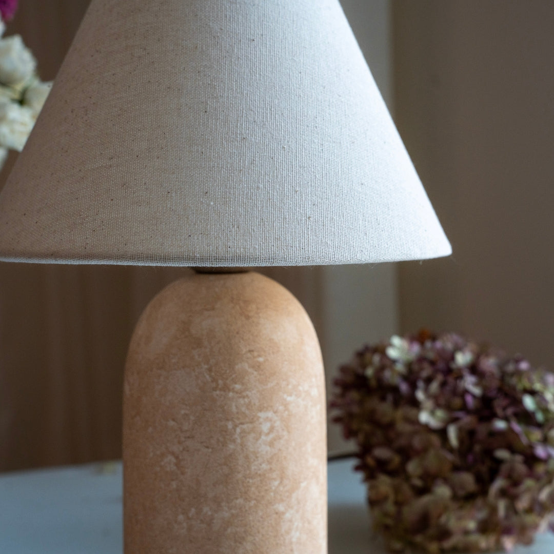 Sandstone Ceramic Fabric Table Lamp