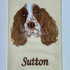 Custom Embroidered Pet Portrait Large
