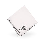Black Scallop Handkerchief