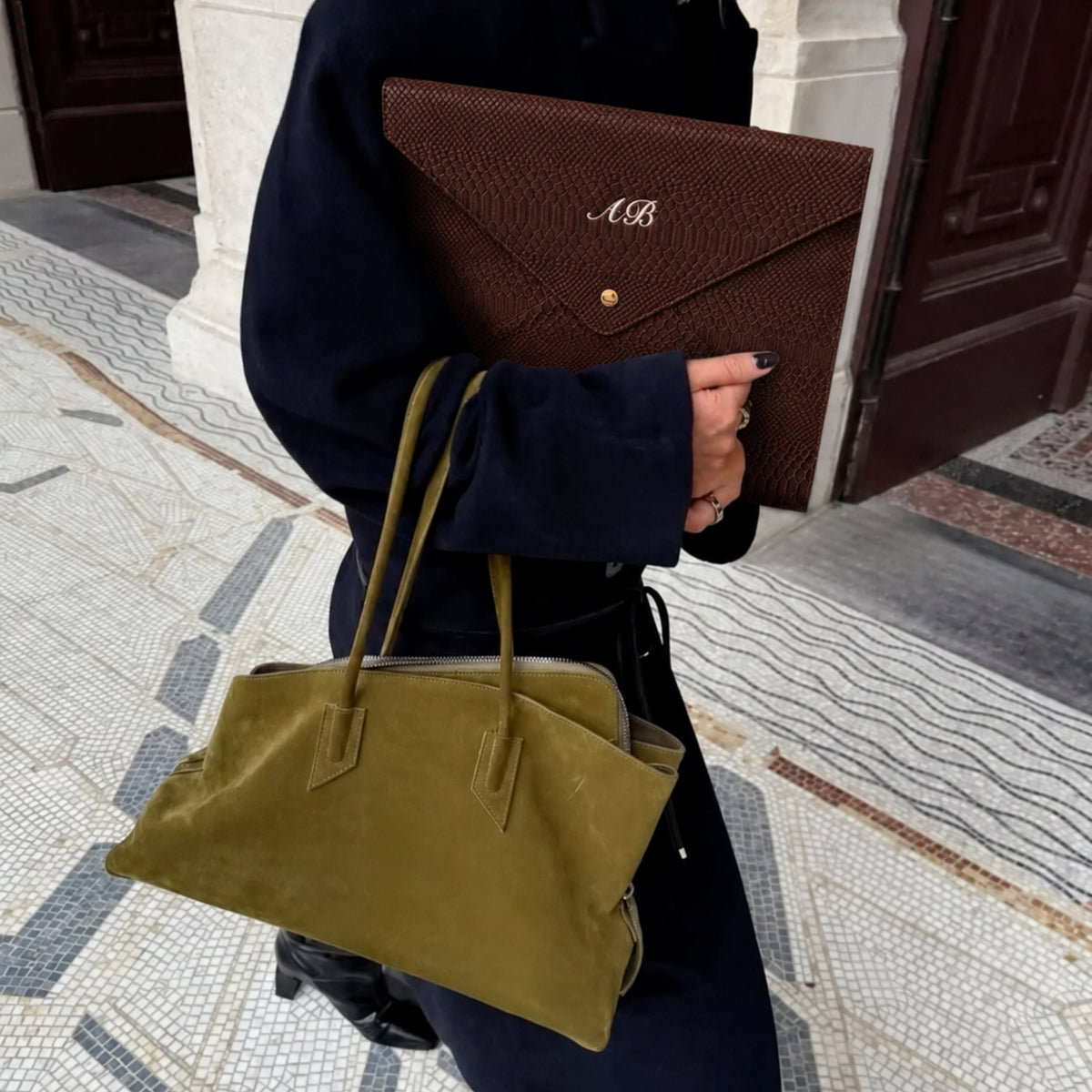 Python Laptop Sleeve in Cocoa