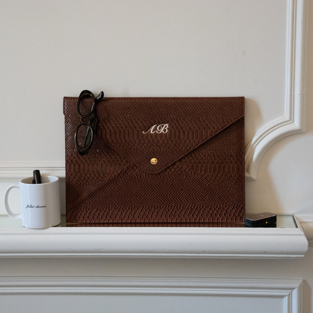 Python Laptop Sleeve in Cocoa