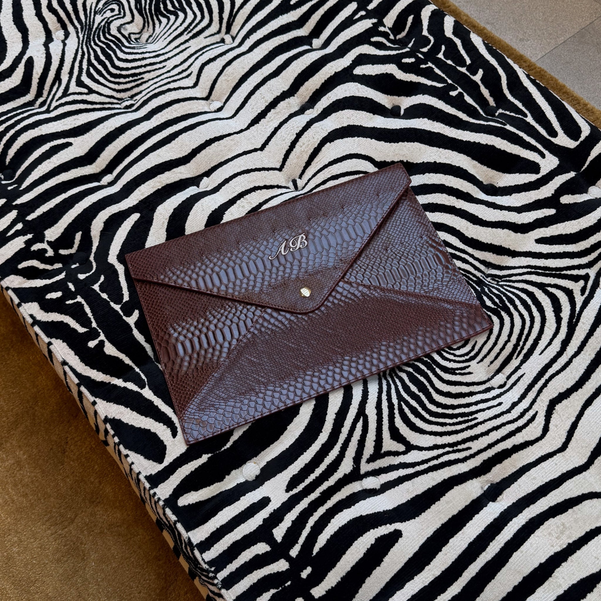 Python Laptop Sleeve in Cocoa