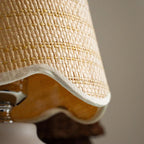 Woven Shade Ceramic Lamp
