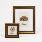 Custom Embroidered Pet Portrait Mini