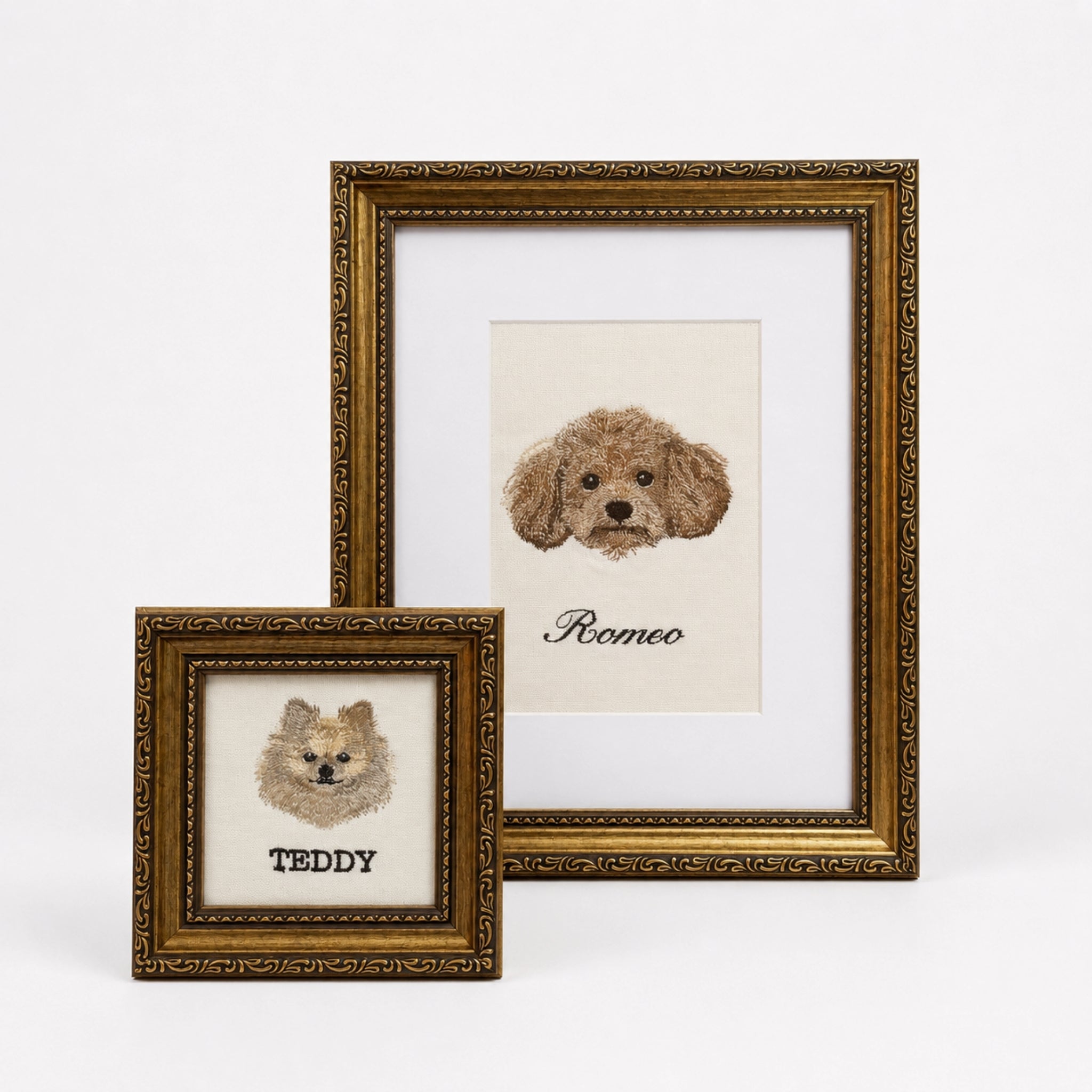 Custom Embroidered Pet Portrait Mini